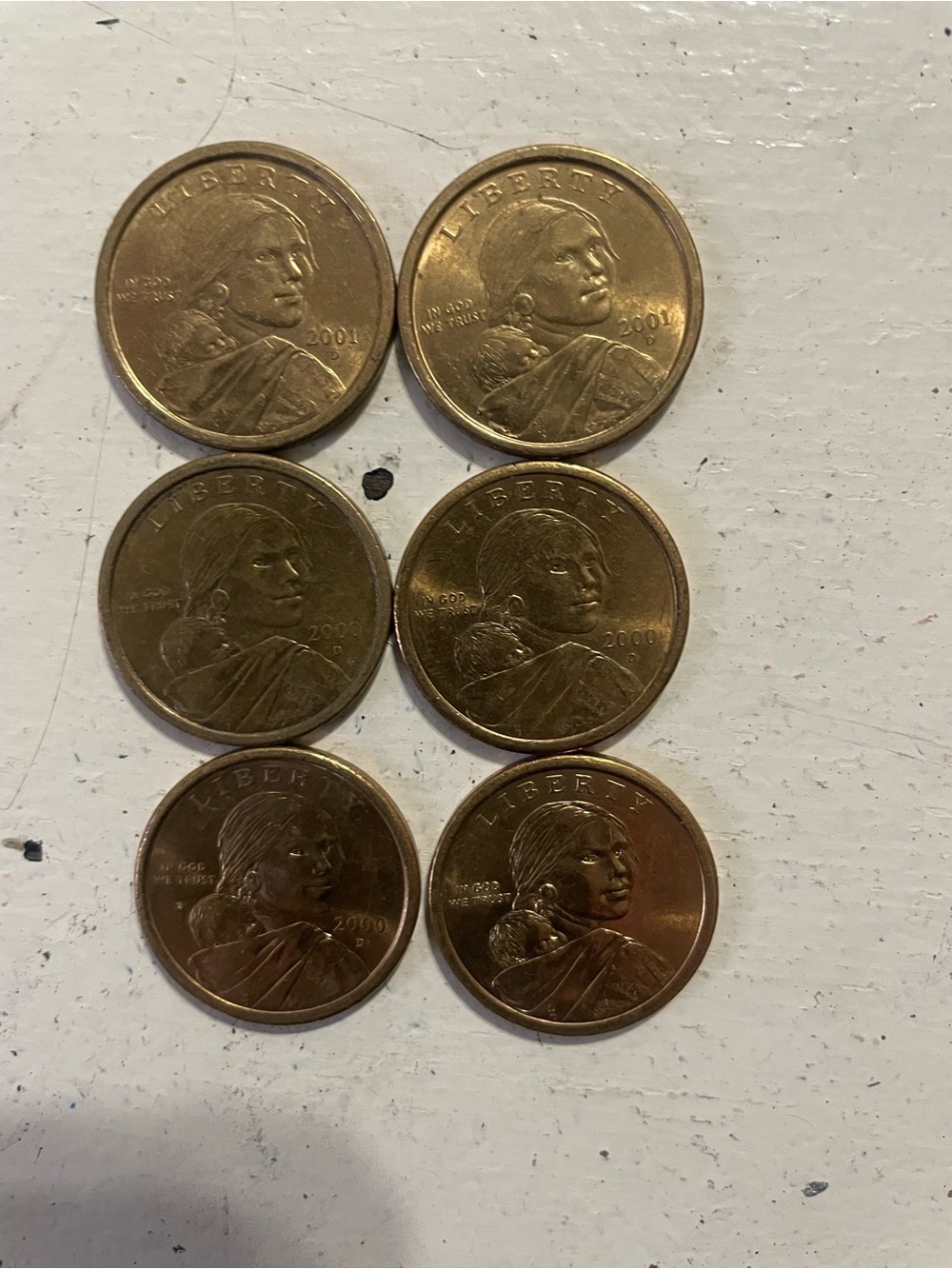 Unbranded Copper-Colored Collectible Coins - Set of 6